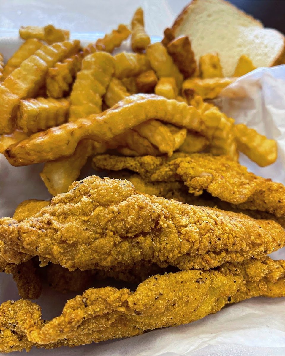 Catfish Fillet Strips Sandwich